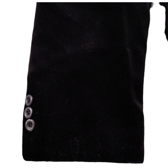 Stacy Adams Men's Cotton Velvety Soft Black 3 Button Blazer Sport Coat Sz 44R - Picture 5 of 10